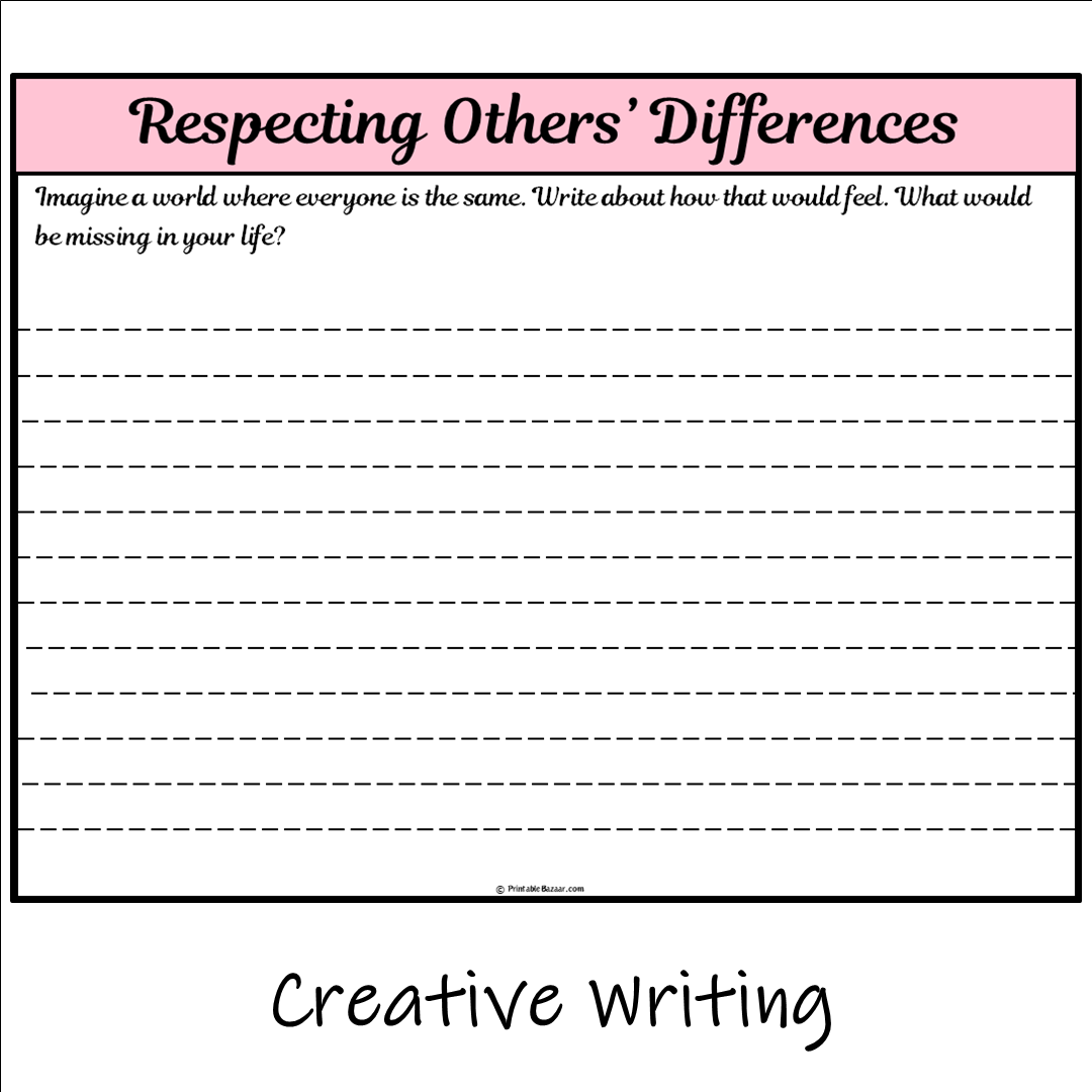 Respecting Othersâ Differences | Main Idea and Supporting Details Reading Passage and Questions
