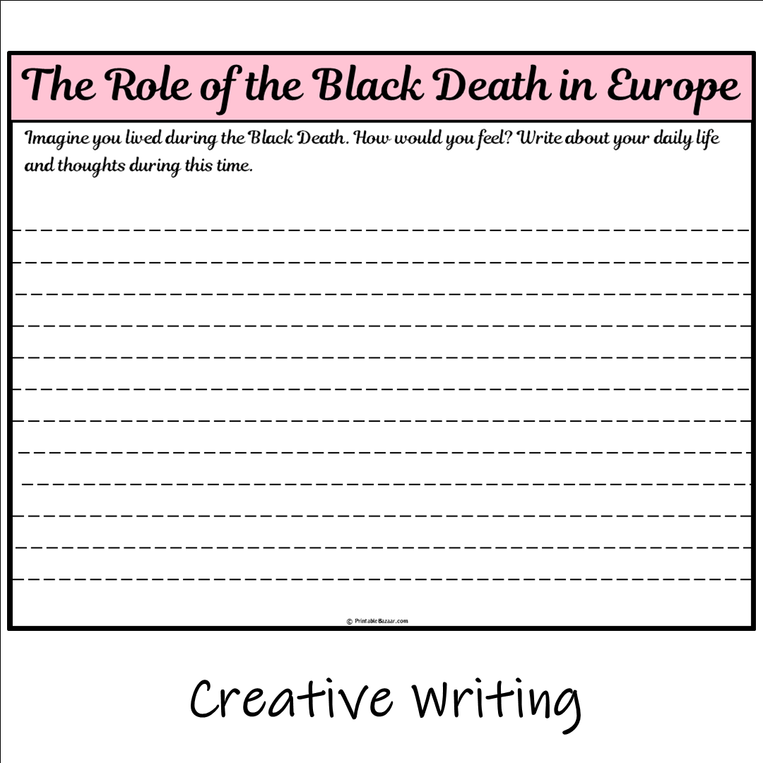 The Role of the Black Death in Europe | Main Idea and Supporting Details Reading Passage and Questions