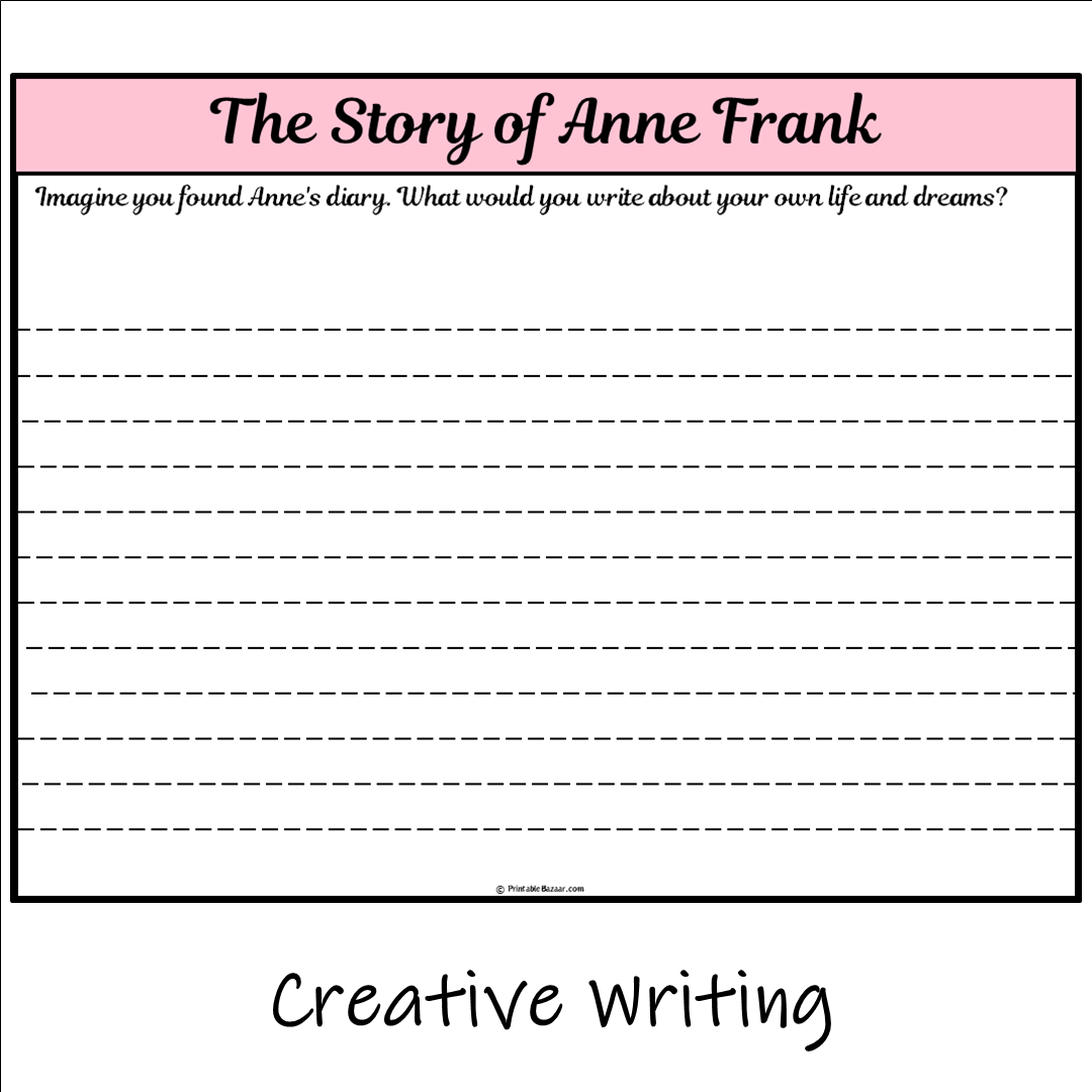 The Story of Anne Frank | Main Idea and Supporting Details Reading Passage and Questions