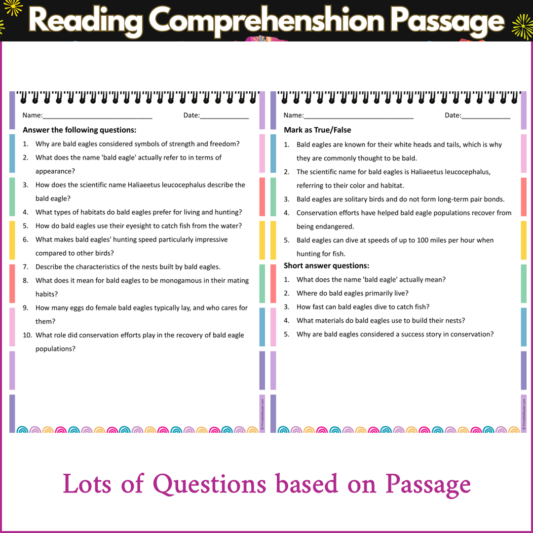 Bald Eagles | Reading Comprehension Passage and Questions