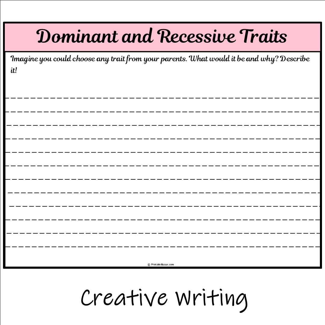 Dominant and Recessive Traits | Main Idea and Supporting Details Reading Passage and Questions
