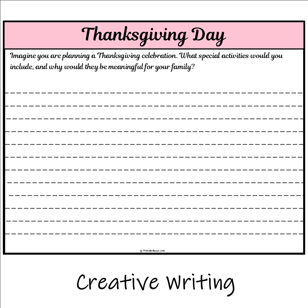 Thanksgiving Day | Main Idea and Supporting Details Reading Passage and Questions