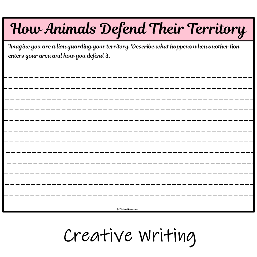 How Animals Defend Their Territory | Main Idea and Supporting Details Reading Passage and Questions