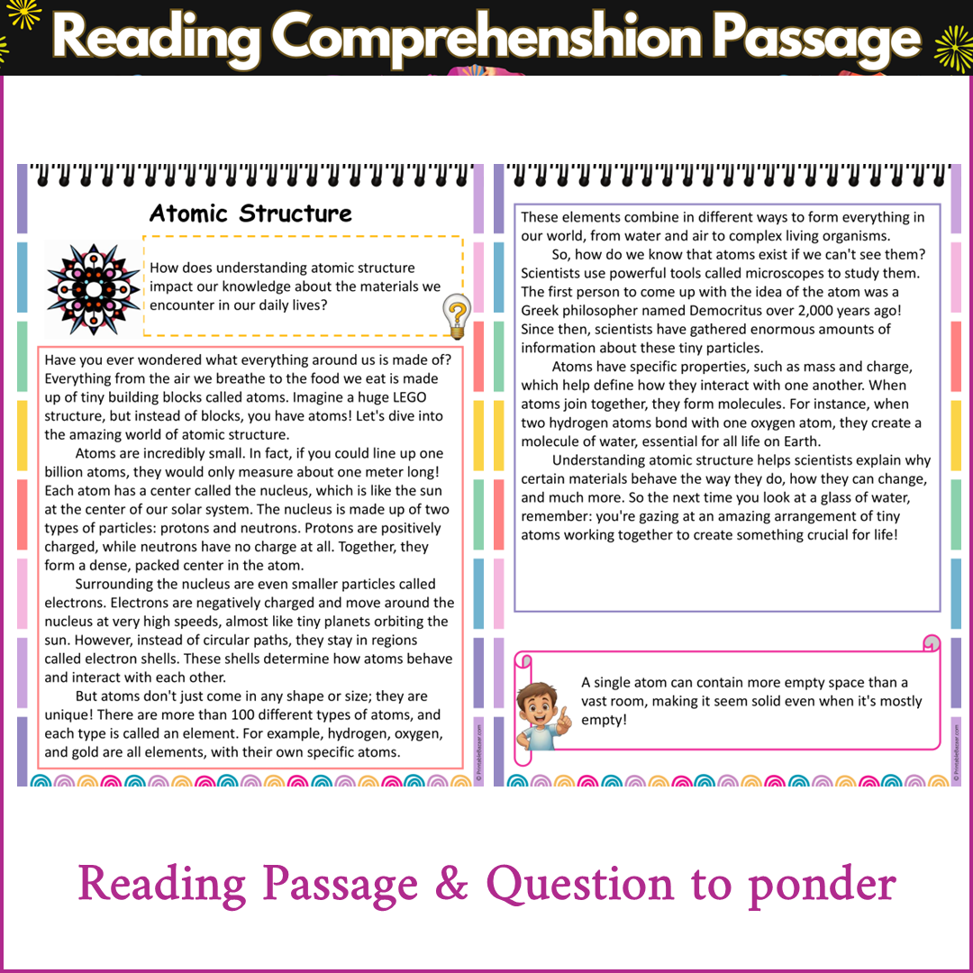 Atomic Structure | Reading Comprehension Passage and Questions