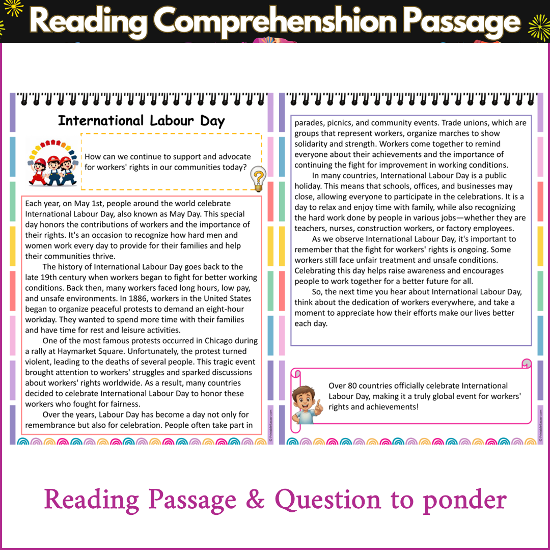 International Labour Day | Reading Comprehension Passage and Questions