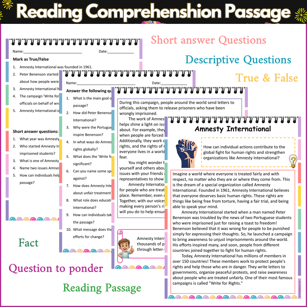Amnesty International | Reading Comprehension Passage and Questions