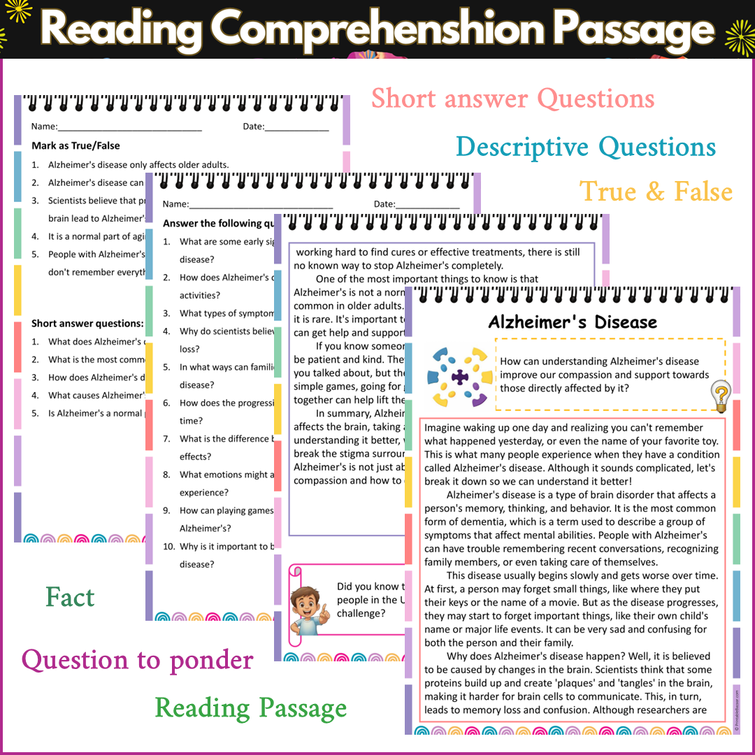 Alzheimer's Disease | Reading Comprehension Passage and Questions
