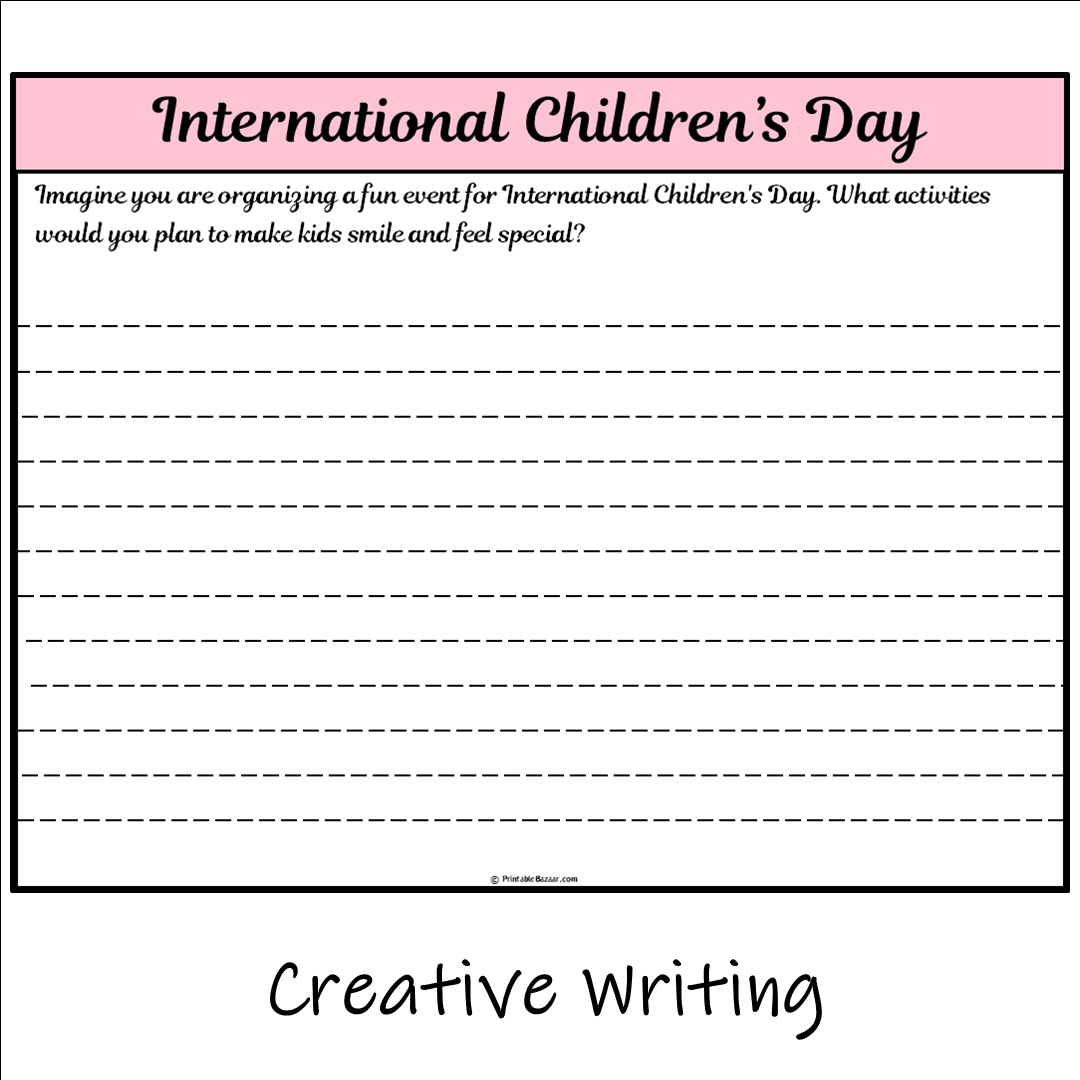 International Children’s Day | Main Idea and Supporting Details Reading Passage and Questions