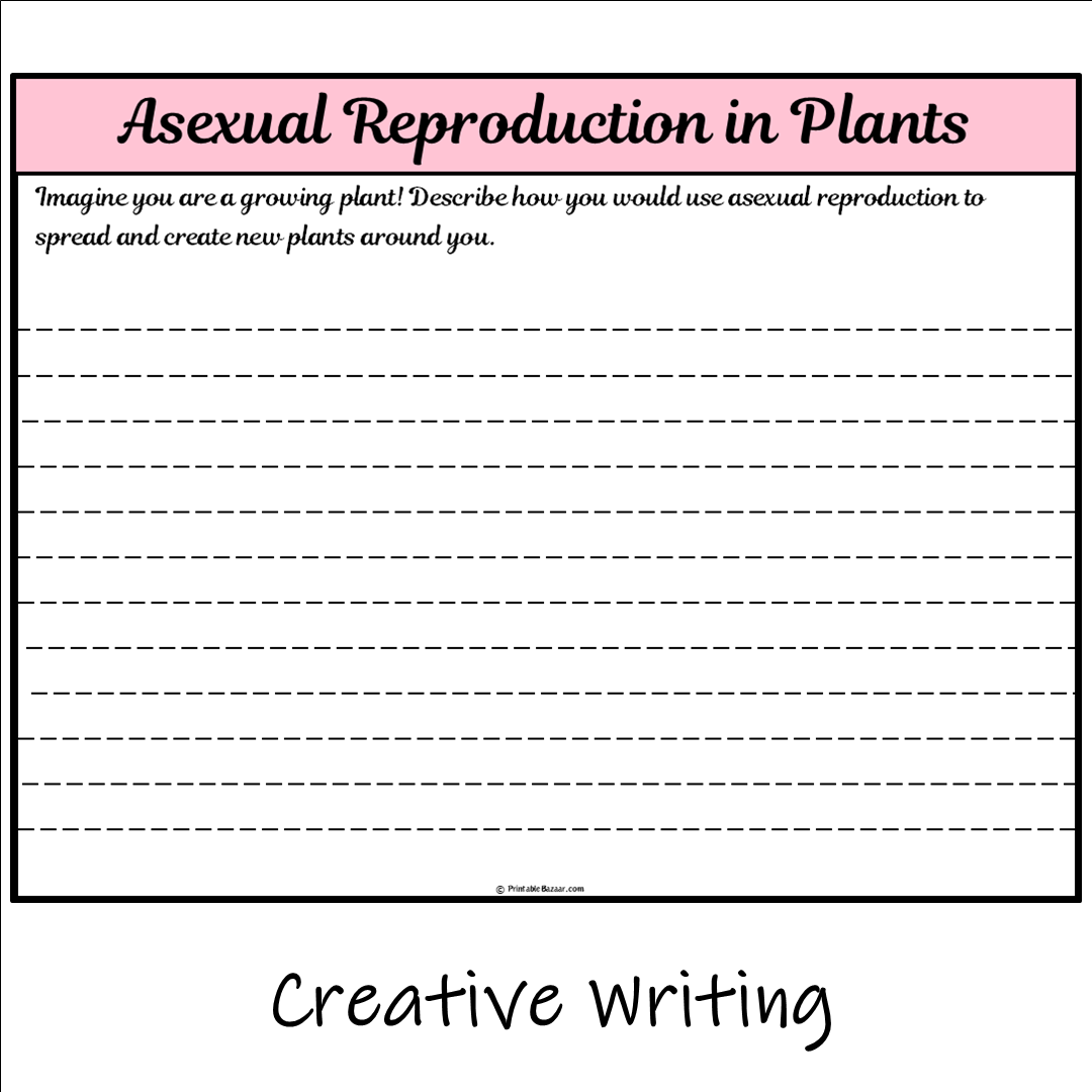 Asexual Reproduction in Plants | Main Idea and Supporting Details Reading Passage and Questions