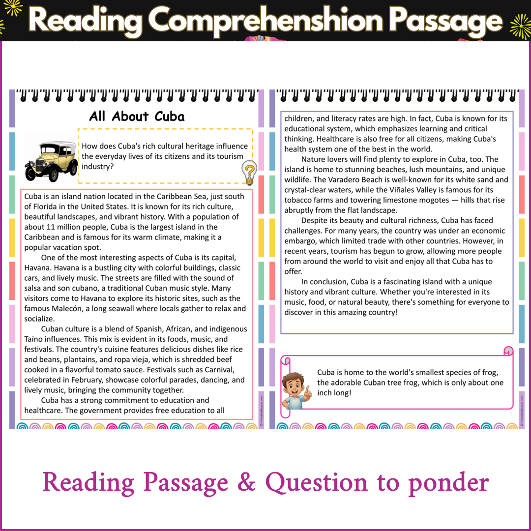 All About Cuba | Reading Comprehension Passage and Questions