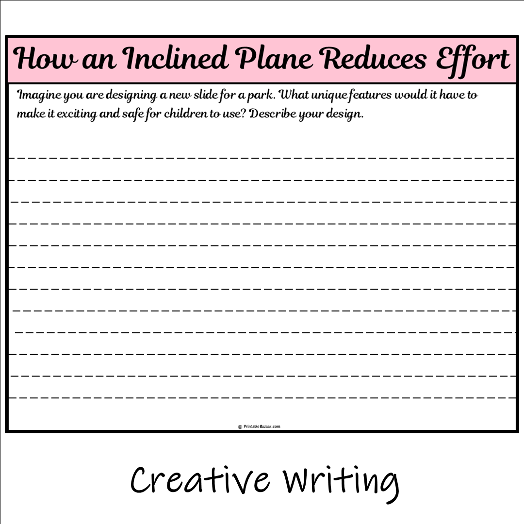 How an Inclined Plane Reduces Effort | Main Idea and Supporting Details Reading Passage and Questions