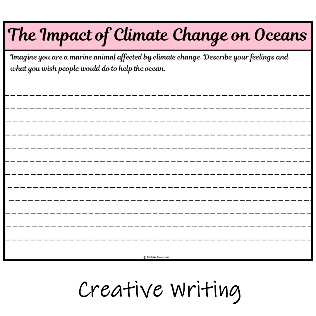 The Impact of Climate Change on Oceans | Main Idea and Supporting Details Reading Passage and Questions