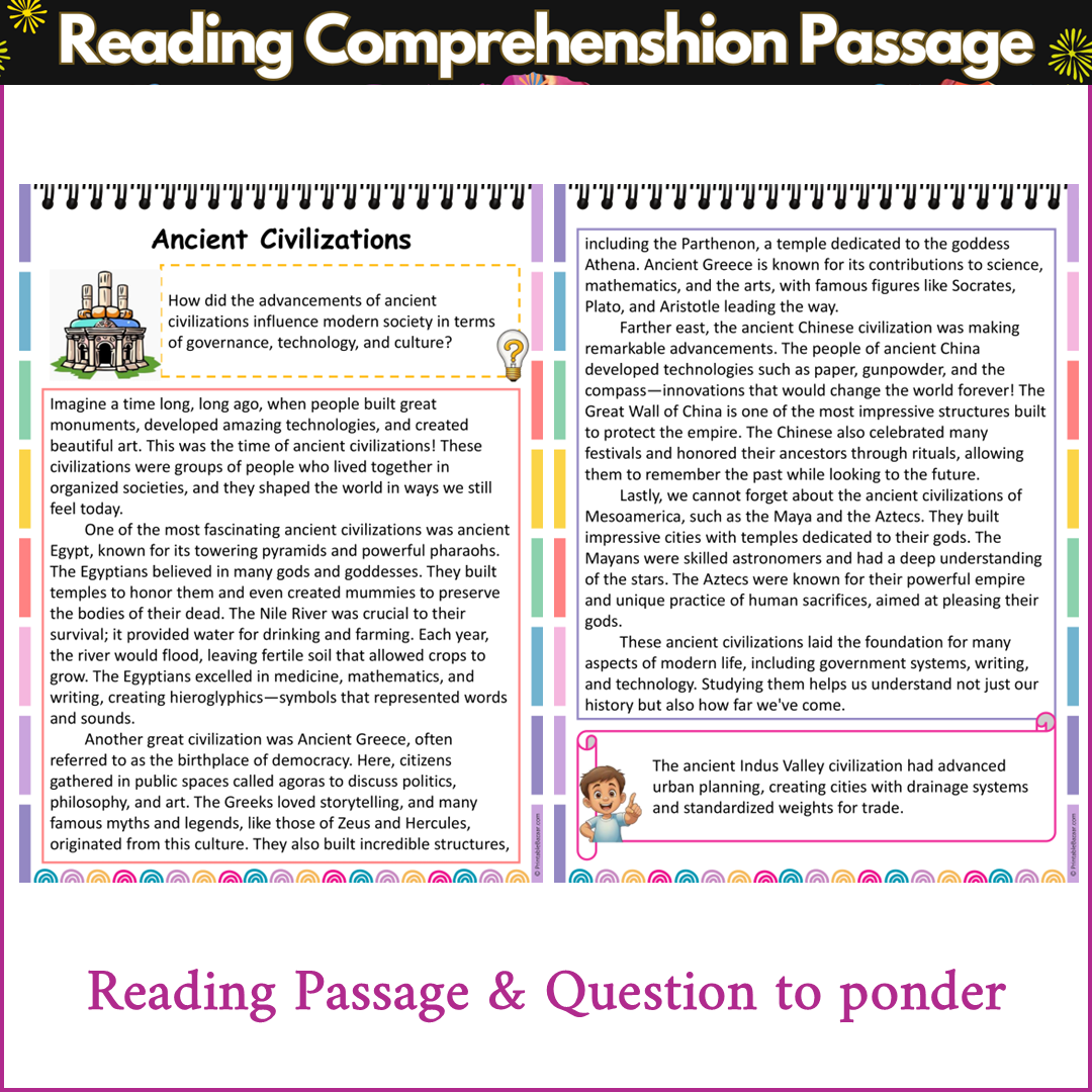 Ancient Civilizations | Reading Comprehension Passage and Questions