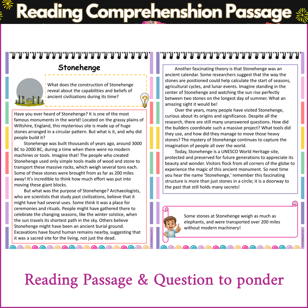 Stonehenge | Reading Comprehension Passage and Questions