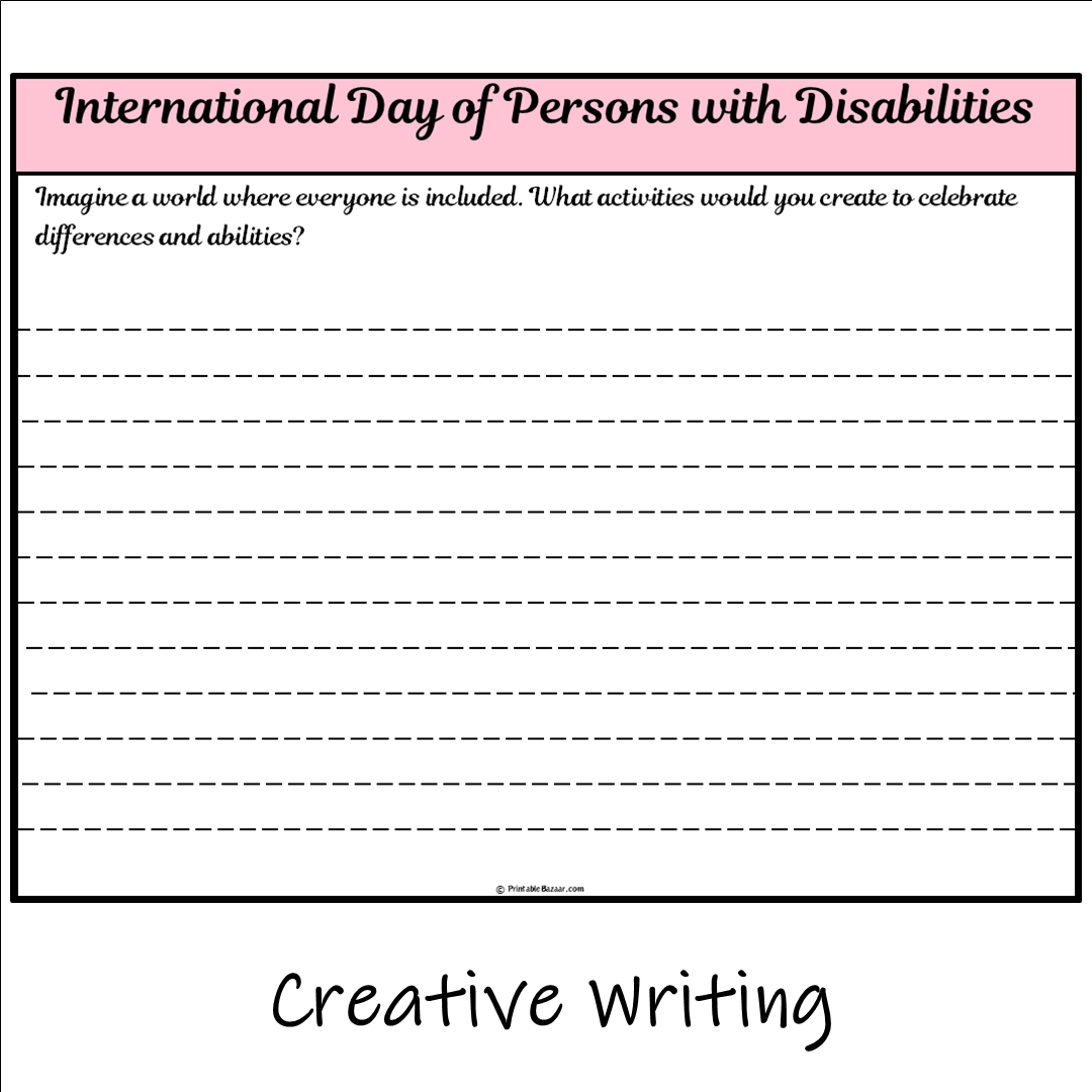 International Day of Persons with Disabilities | Main Idea and Supporting Details Reading Passage and Questions
