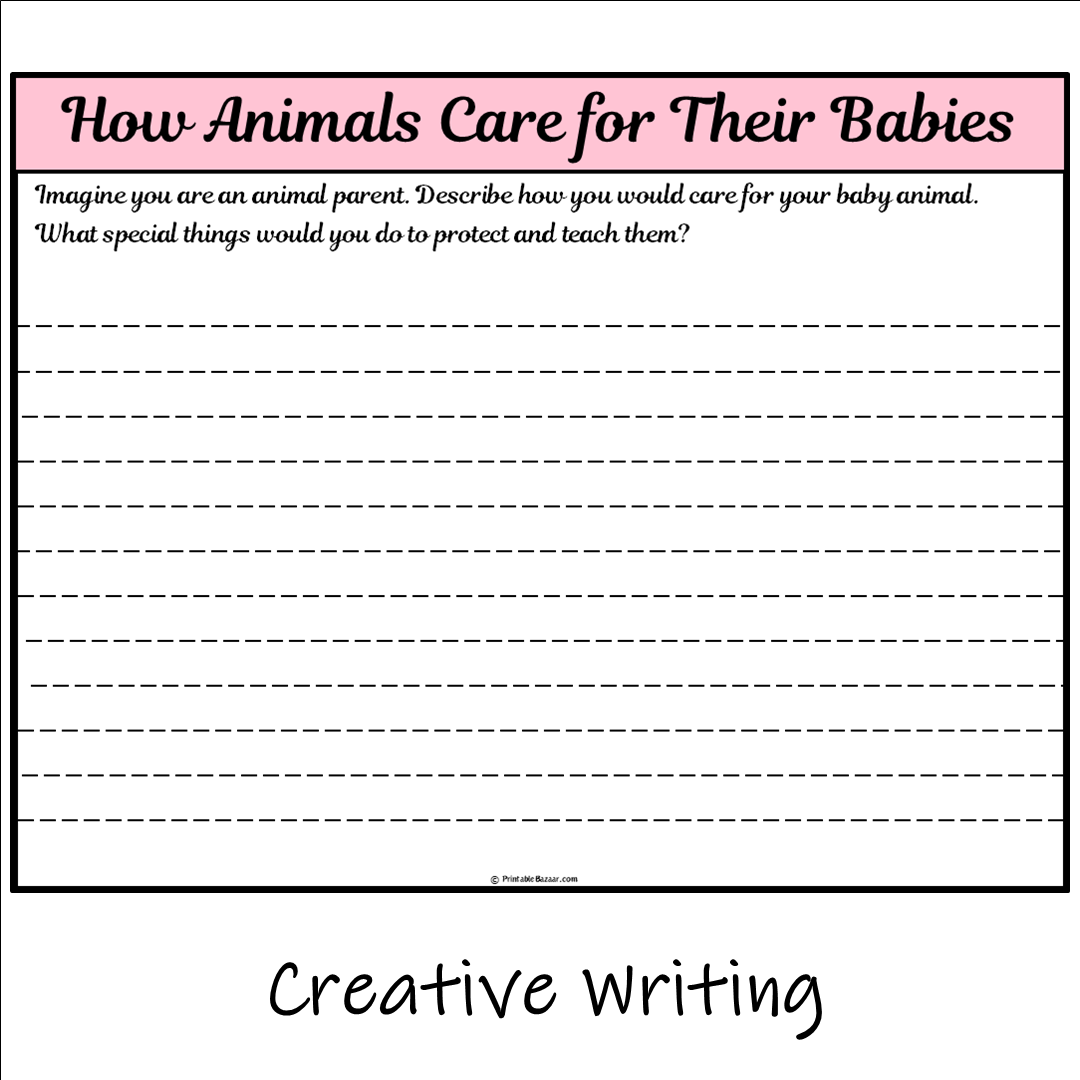 How Animals Care for Their Babies | Main Idea and Supporting Details Reading Passage and Questions