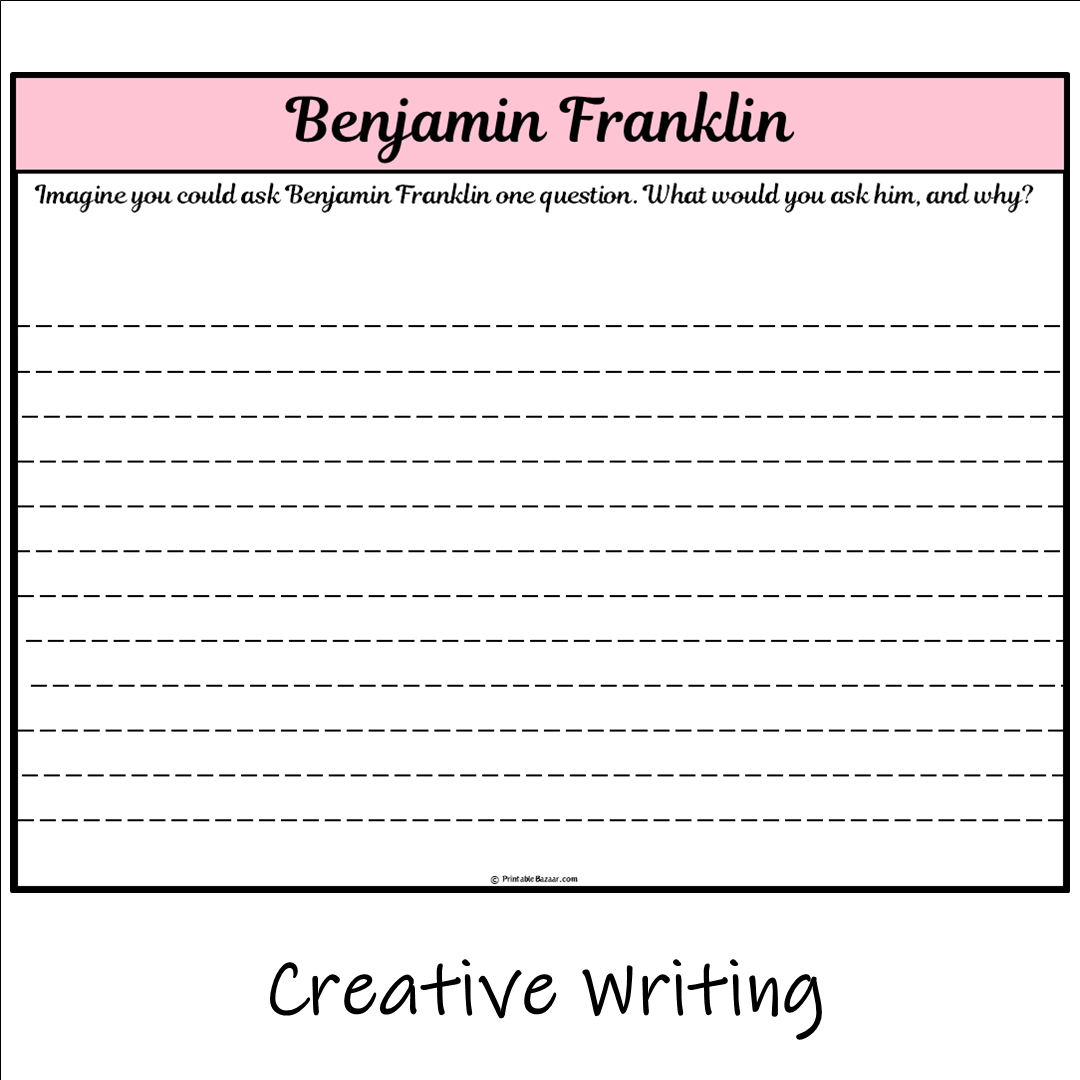 Benjamin Franklin | Main Idea and Supporting Details Reading Passage and Questions