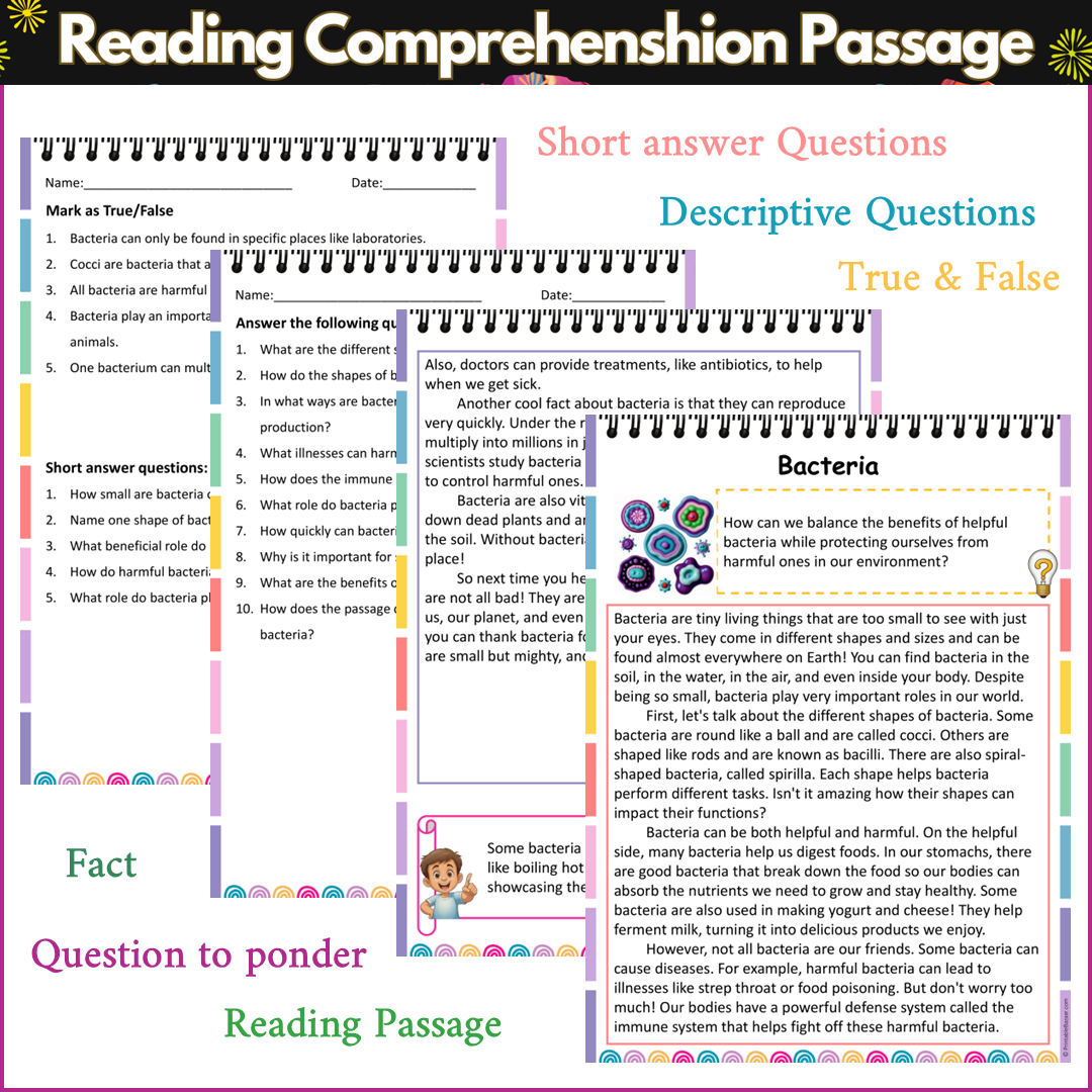 Bacteria | Reading Comprehension Passage and Questions