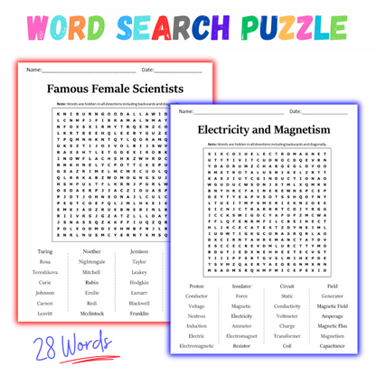 2036 Word Search Puzzles MEGA Bundle Printable Worksheet PDF