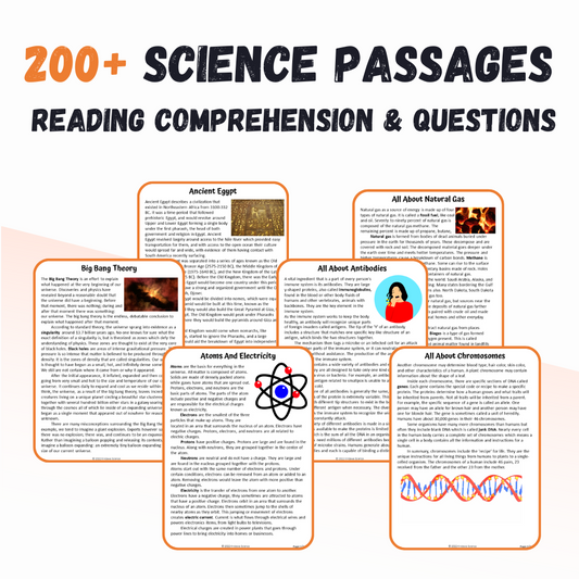 Science Reading Comprehension Giant Bundle
