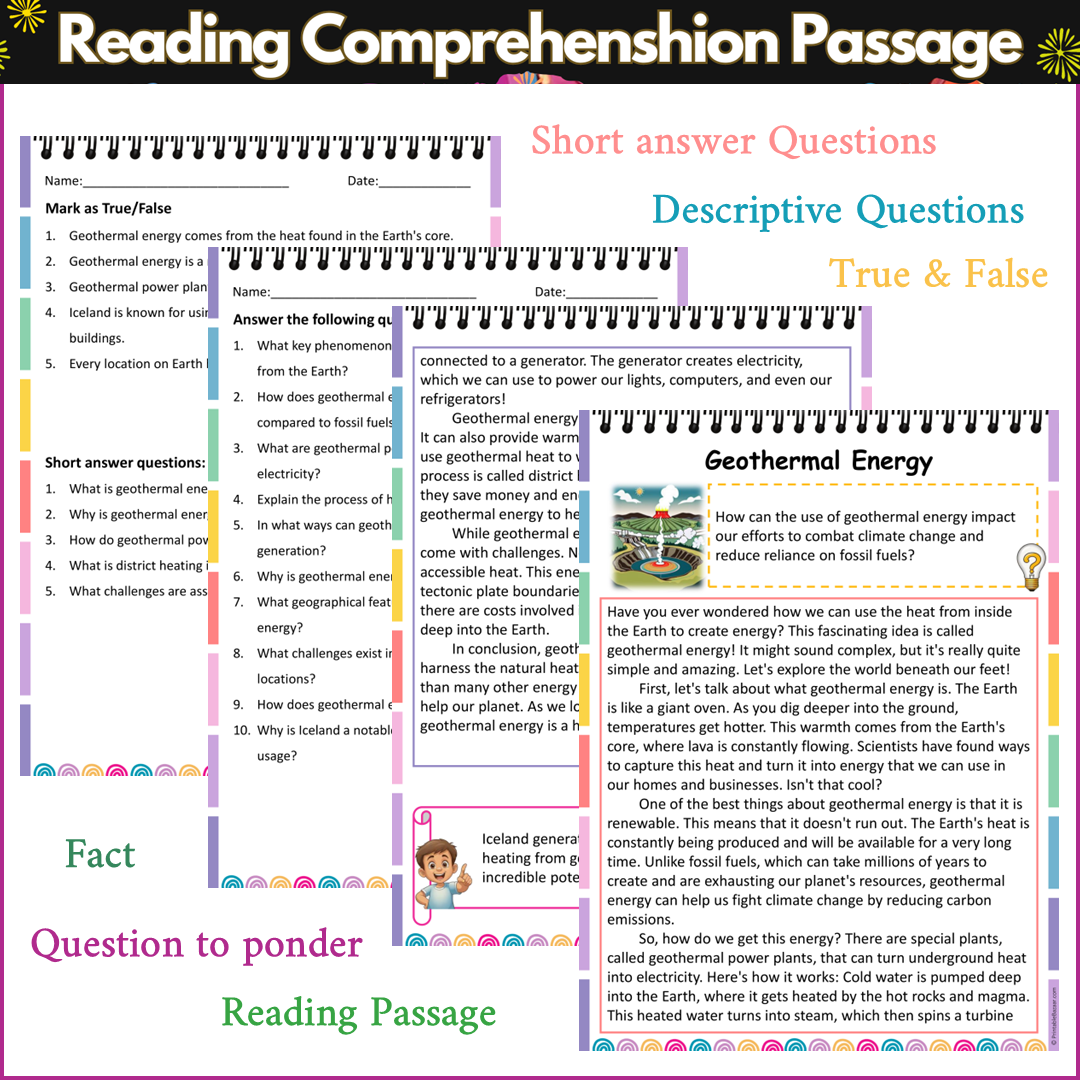 Geothermal Energy | Reading Comprehension Passage and Questions