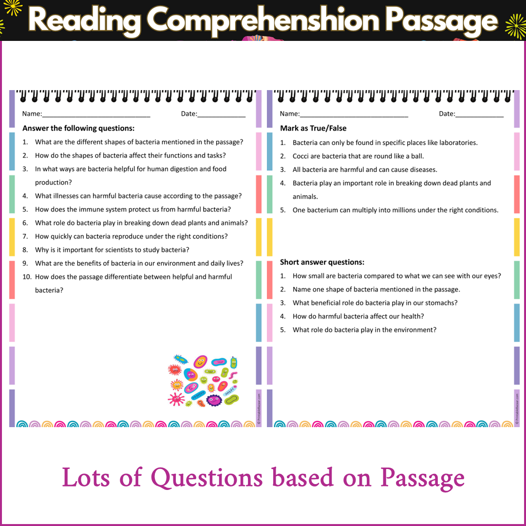 Bacteria | Reading Comprehension Passage and Questions