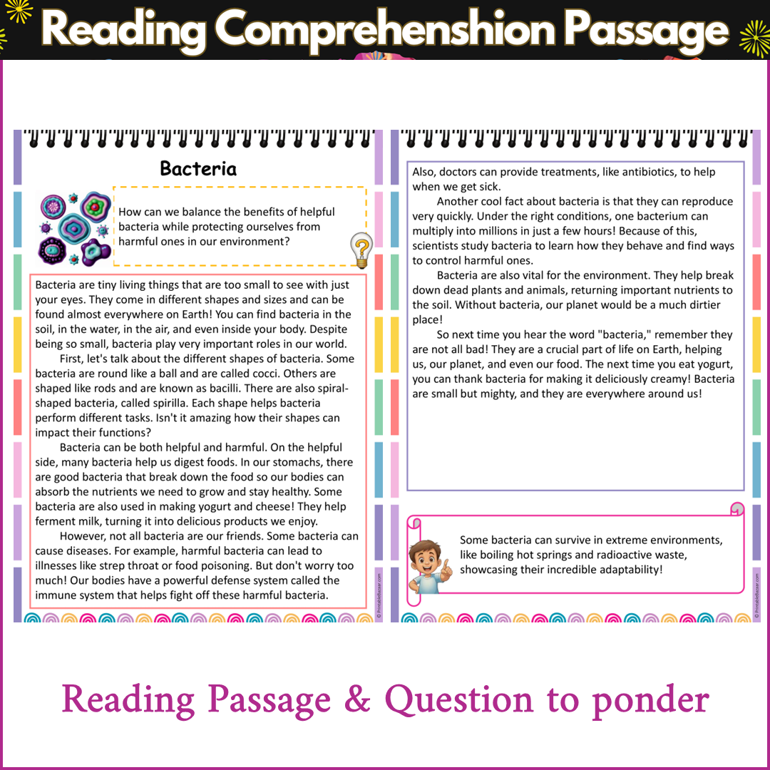 Bacteria | Reading Comprehension Passage and Questions