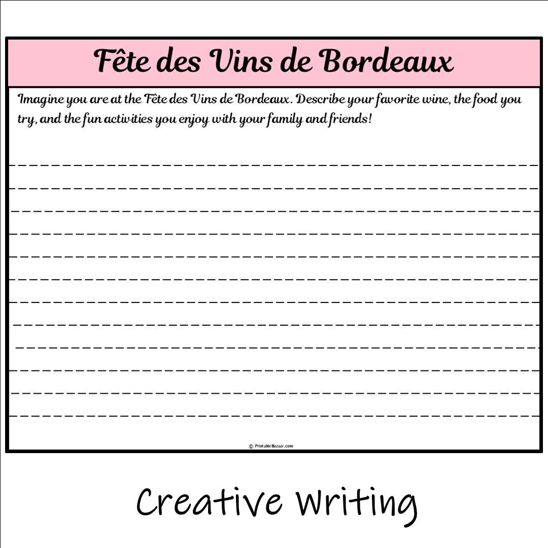 FĂȘte des Vins de Bordeaux | Main Idea and Supporting Details Reading Passage and Questions