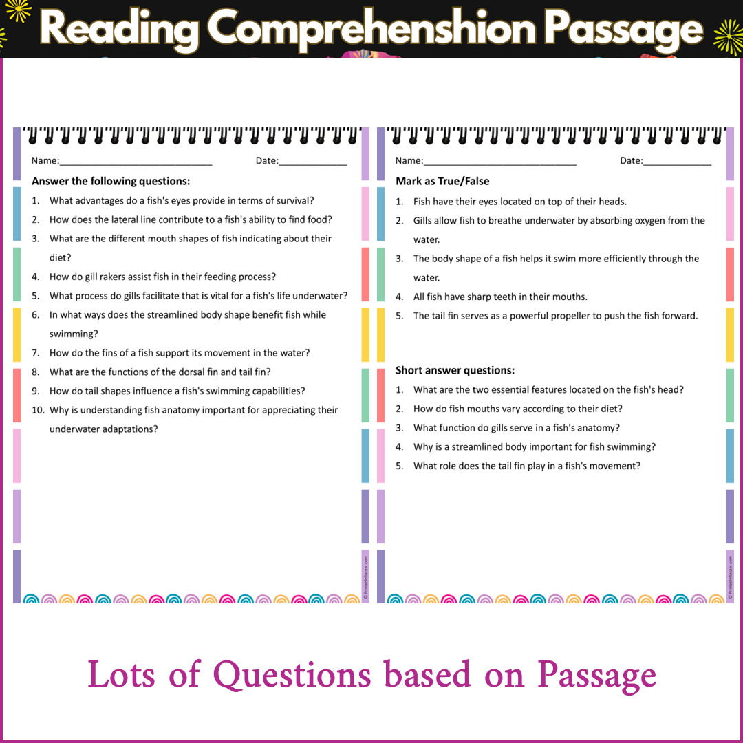 Anatomy of a Fish | Reading Comprehension Passage and Questions