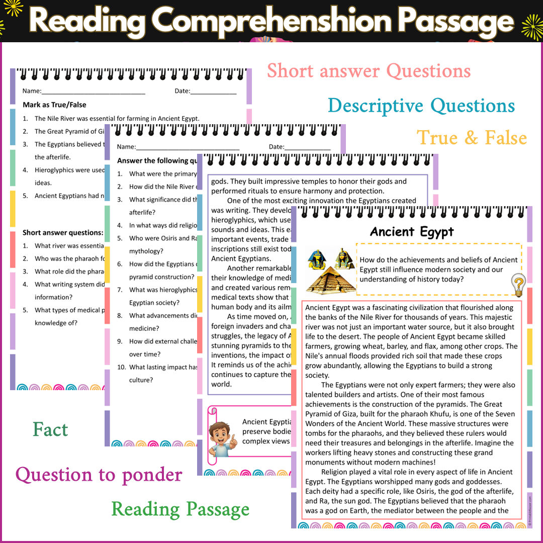 Ancient Egypt | Reading Comprehension Passage and Questions