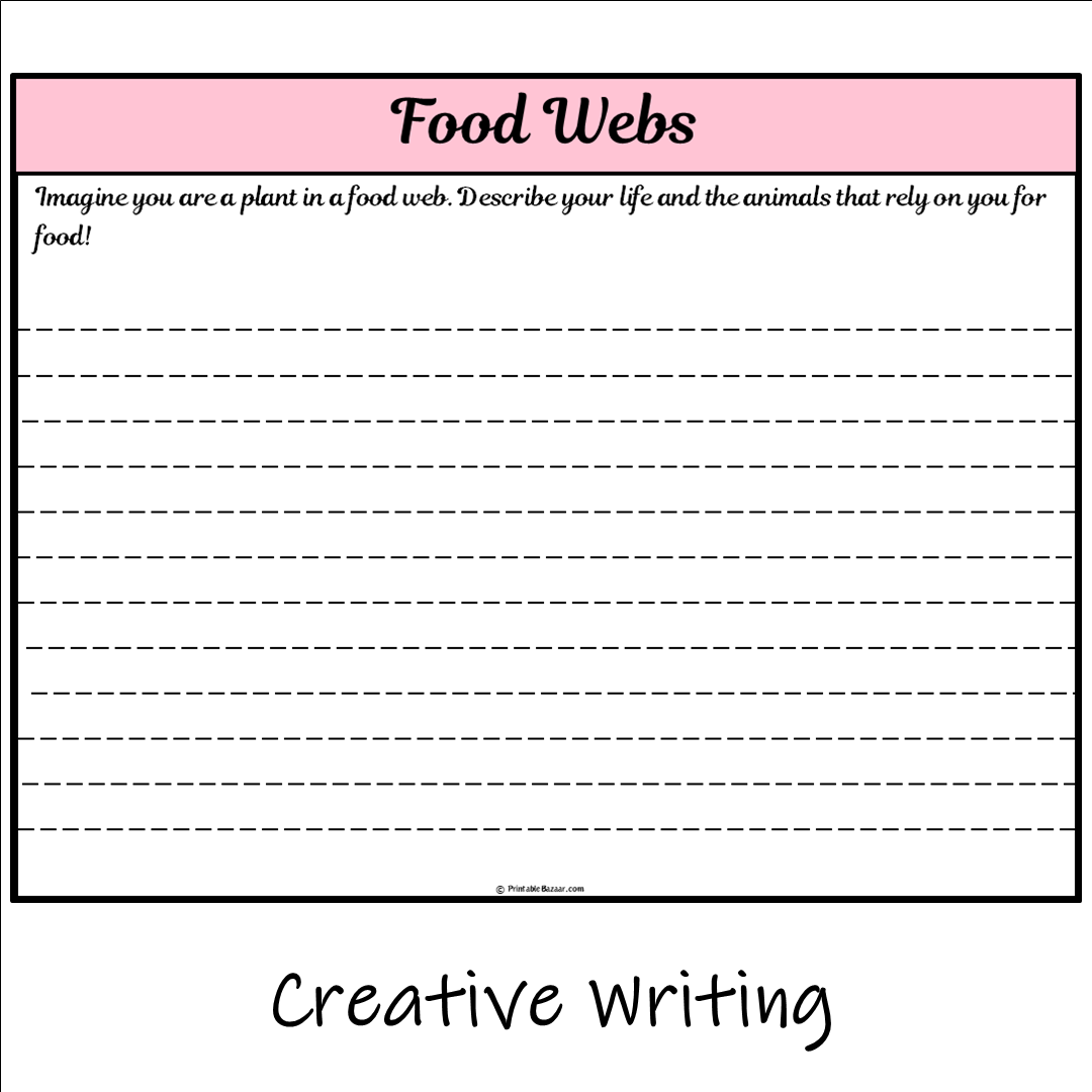 Food Webs | Main Idea and Supporting Details Reading Passage and Questions