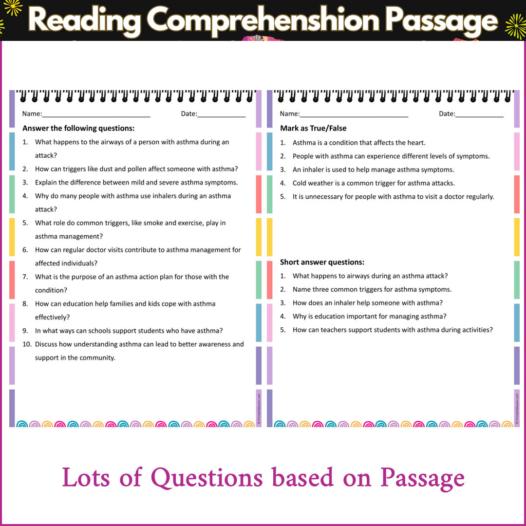 Asthma | Reading Comprehension Passage and Questions