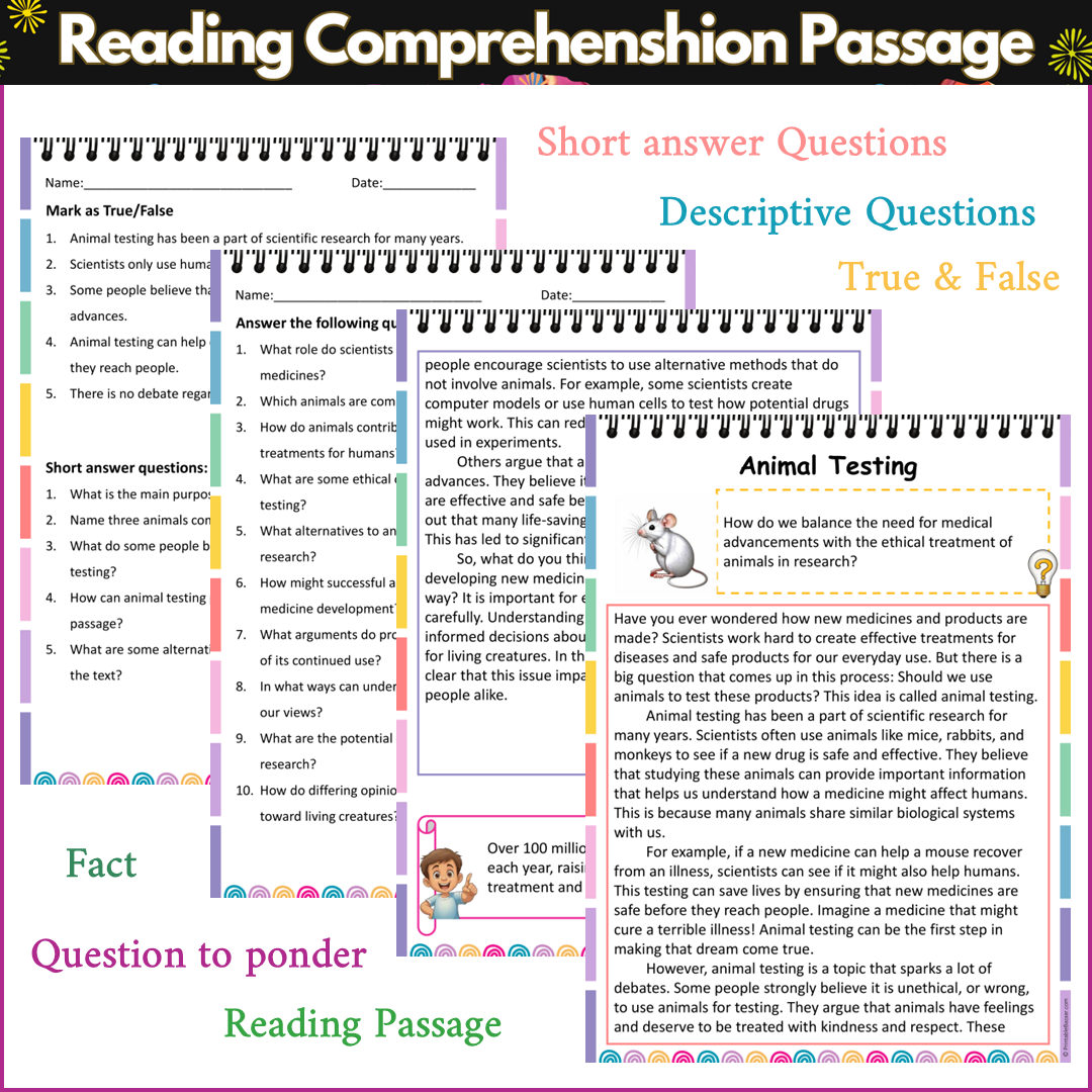 Animal Testing | Reading Comprehension Passage and Questions