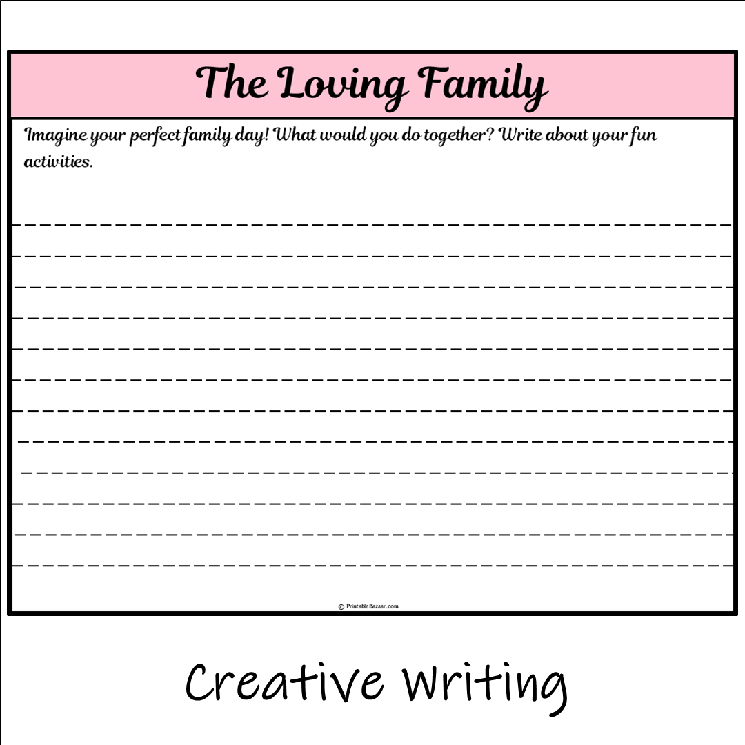 The Loving Family | Main Idea and Supporting Details Reading Passage and Questions