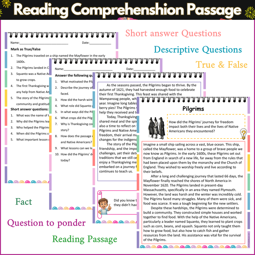 Pilgrims | Reading Comprehension Passage and Questions