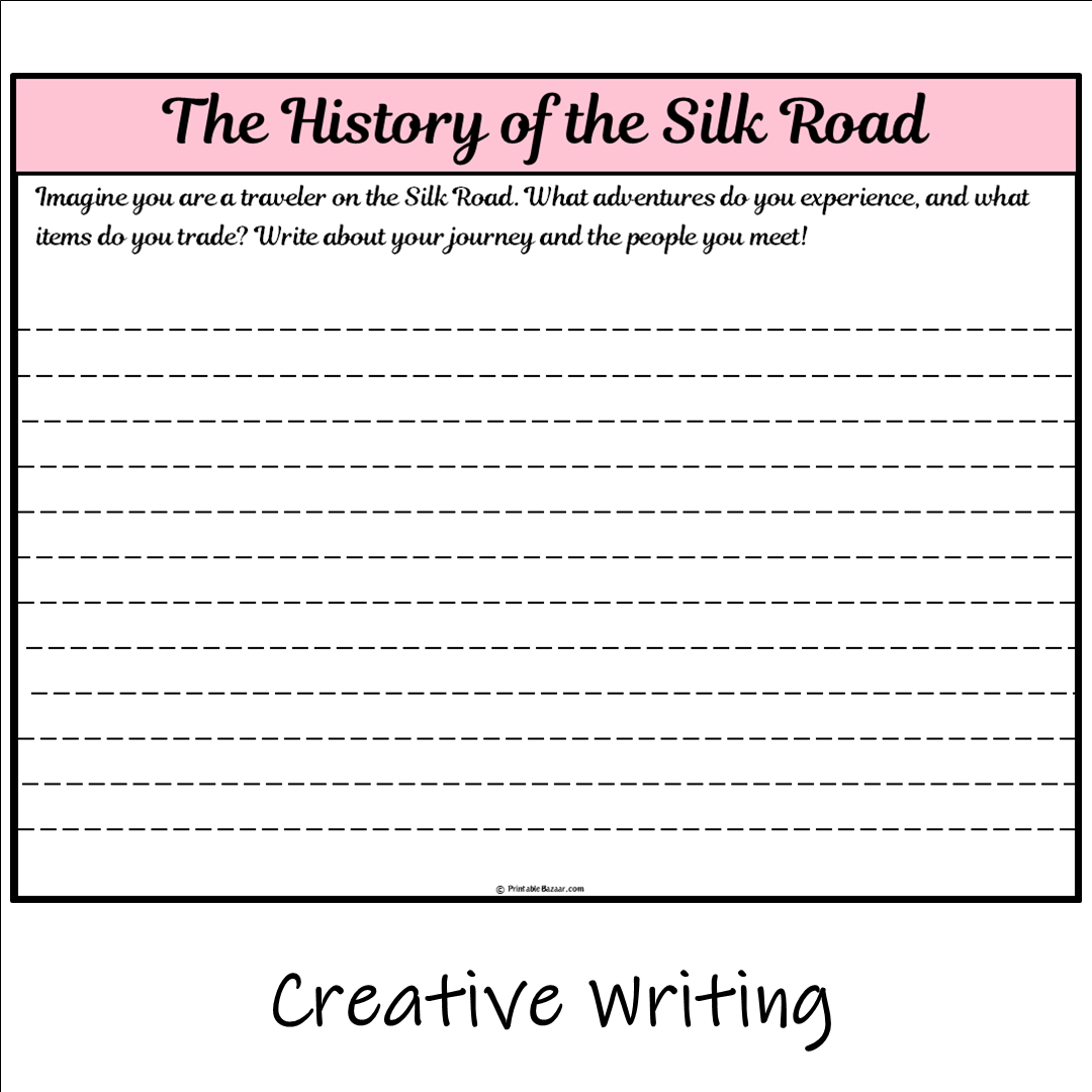 The History of the Silk Road | Main Idea and Supporting Details Reading Passage and Questions