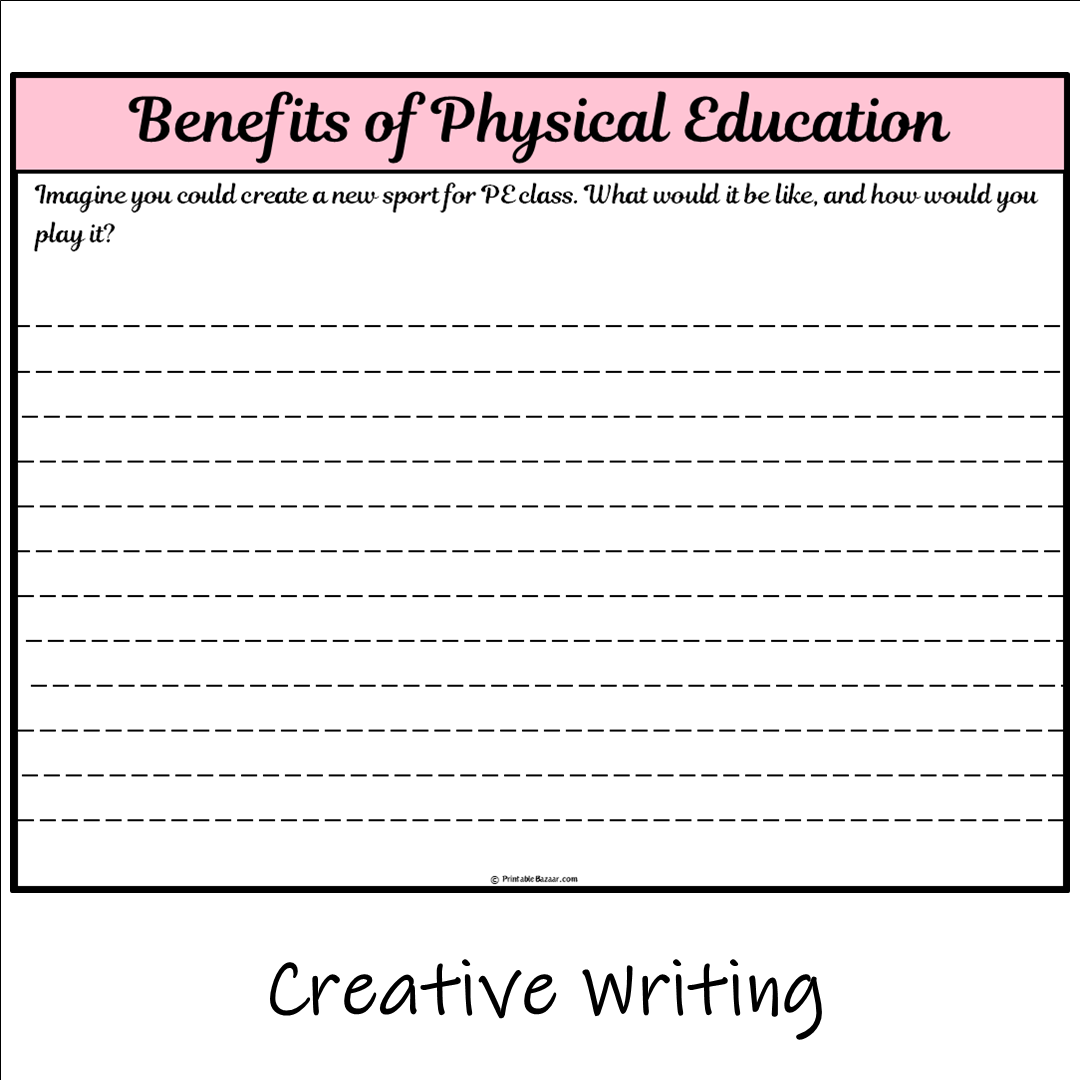 Benefits of Physical Education | Main Idea and Supporting Details Reading Passage and Questions