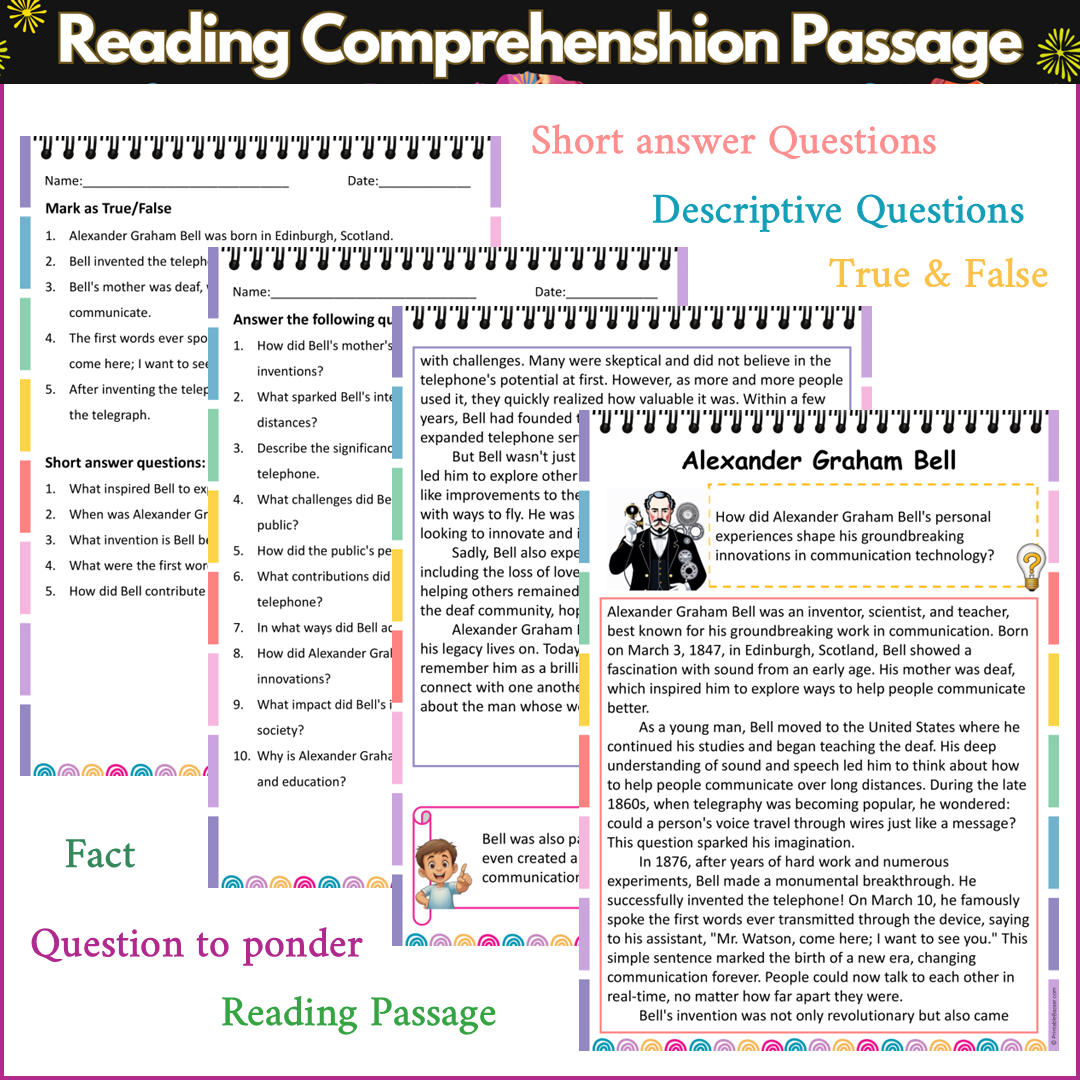 Alexander Graham Bell | Reading Comprehension Passage and Questions
