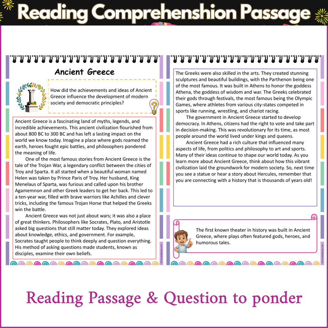 Ancient Greece | Reading Comprehension Passage and Questions