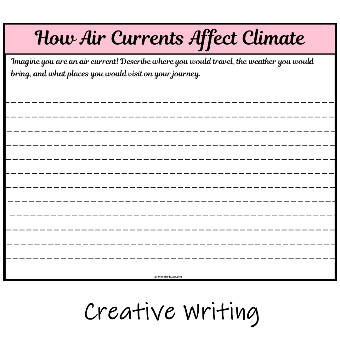 How Air Currents Affect Climate | Main Idea and Supporting Details Reading Passage and Questions