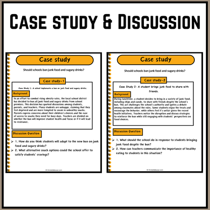 Should schools ban junk food and sugary drinks? | Debate Case Study Worksheet