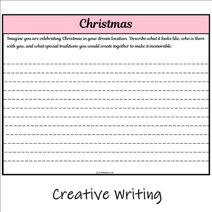 Christmas | Main Idea and Supporting Details Reading Passage and Questions