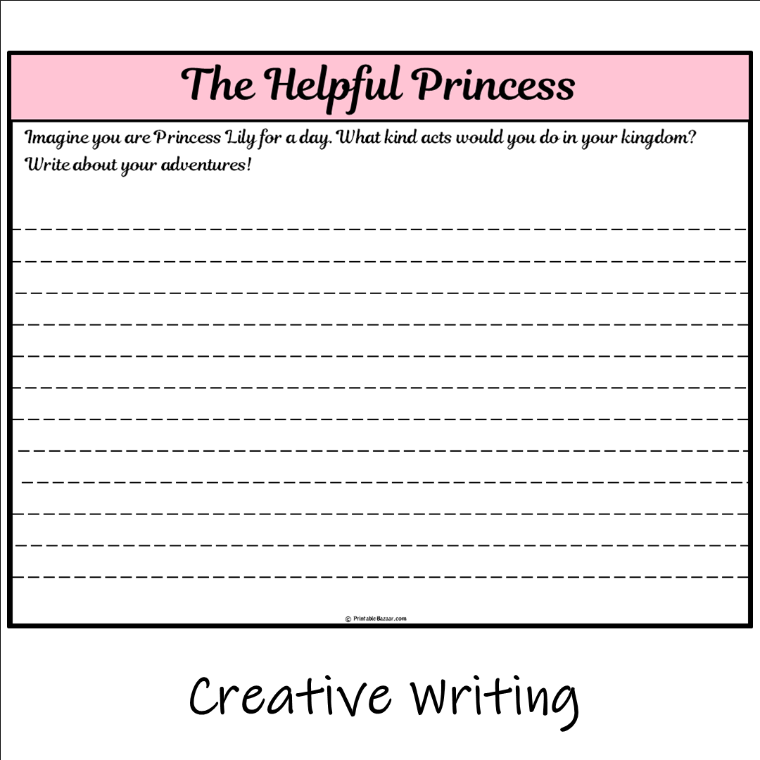 The Helpful Princess | Main Idea and Supporting Details Reading Passage and Questions