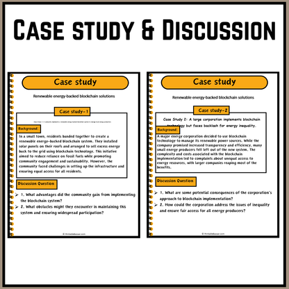 Renewable energy-backed blockchain solutions | Debate Case Study Worksheet