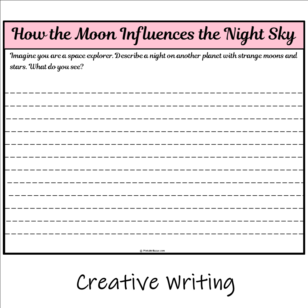 How the Moon Influences the Night Sky | Main Idea and Supporting Details Reading Passage and Questions