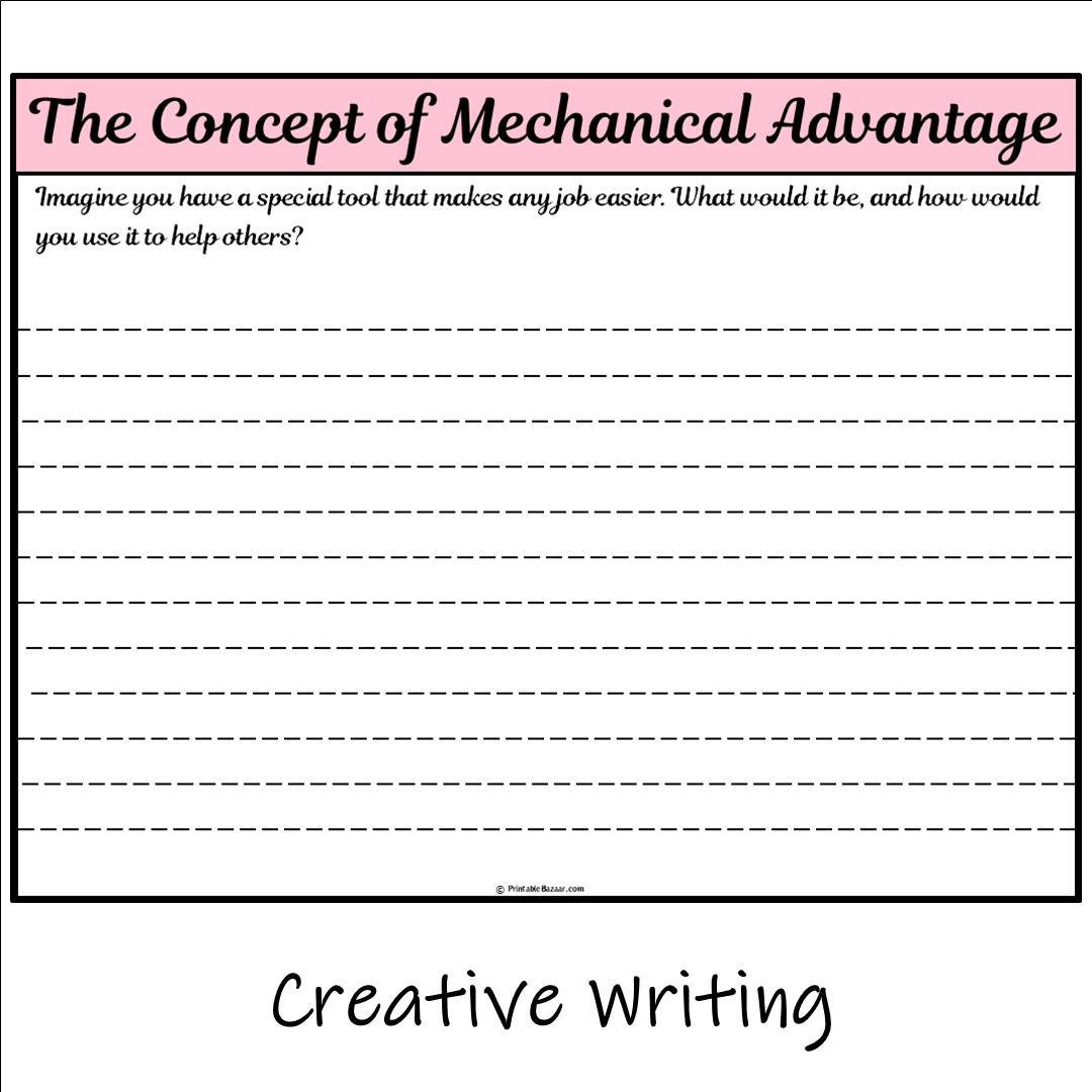 The Concept of Mechanical Advantage | Main Idea and Supporting Details Reading Passage and Questions