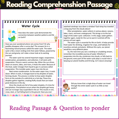 Water Cycle | Reading Comprehension Passage and Questions