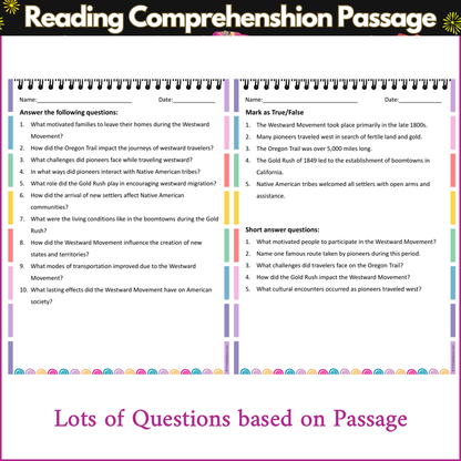 Westward Movement | Reading Comprehension Passage and Questions