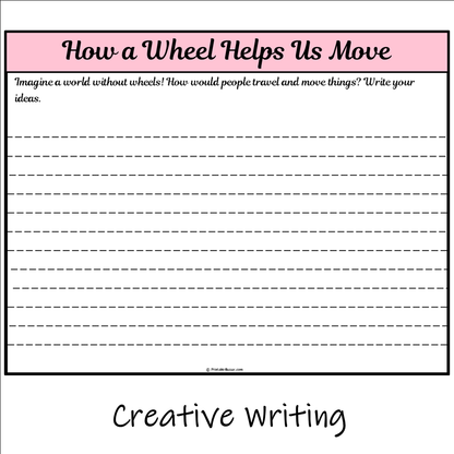 How a Wheel Helps Us Move | Main Idea and Supporting Details Reading Passage and Questions