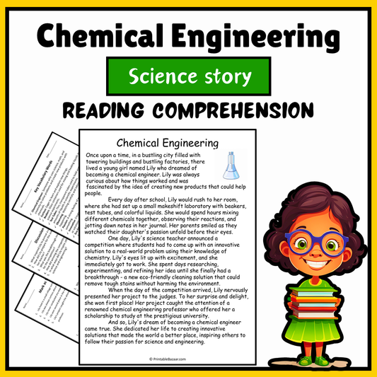 Chemical Engineering | Science Story Reading Comprehension Activity